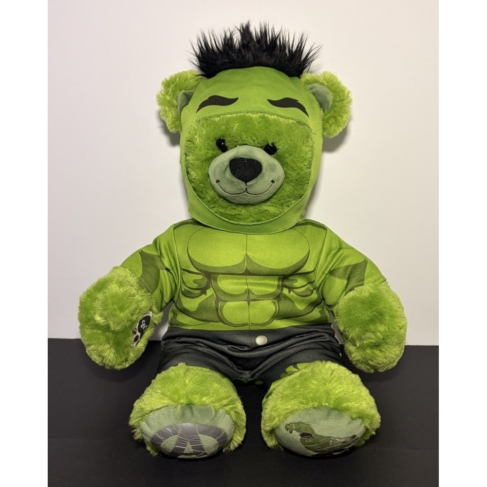 Build A Bear BABW Marvel Avengers Incredible Hulk Plush 17" w/ Outfit, 2015‎